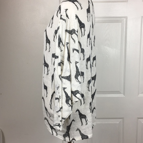 Open cardigan Lightweight Sweater W Giraffes. Sm - Picture 4 of 7